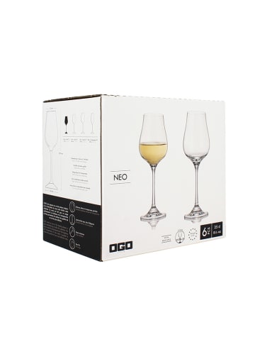 Ogo Living 6-delige set: wijnglazen - 250 ml