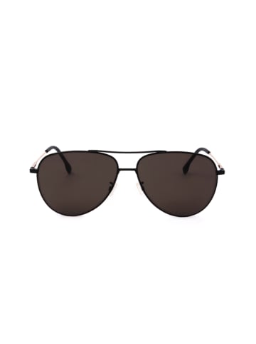 Hugo Boss Męskie okulary przeciwsłoneczne w kolorze złoto-czarno-brązowym