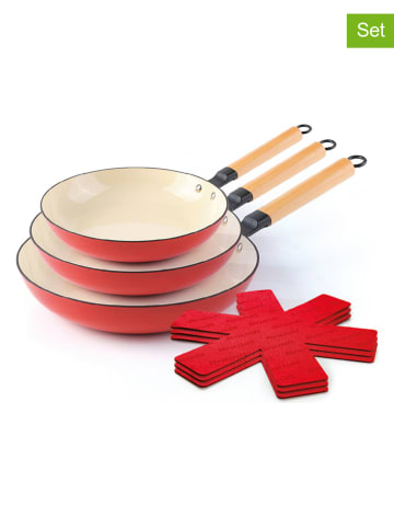 Brandt 6-delige pannenset rood