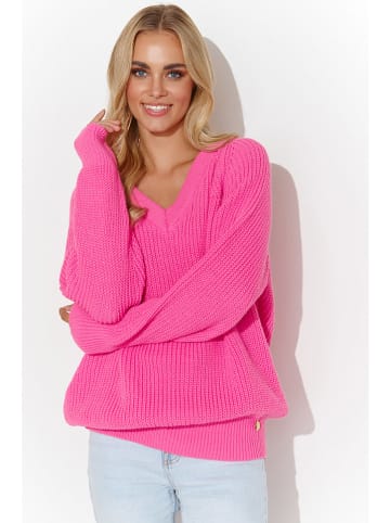 Makadamia Sweter w kolorze różowym