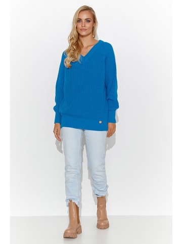 Makadamia Sweter w kolorze niebieskim