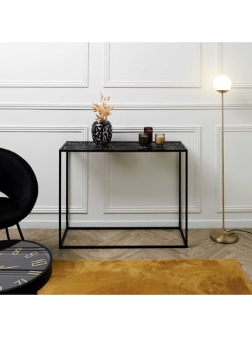 Rétro Chic Sidetable "Havana" zwart - (B)117 x (H)77 x (D)35 cm