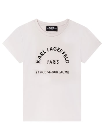 Karl Lagerfeld Kids Koszulka w kolorze jasnoróżowym