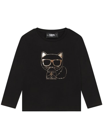 Karl Lagerfeld Kids Longsleeve in Schwarz