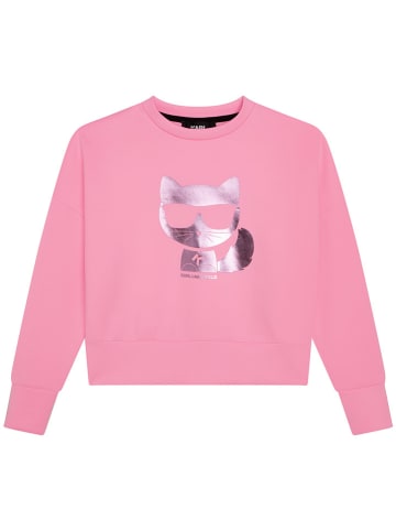 Karl Lagerfeld Kids Bluza w kolorze różowym