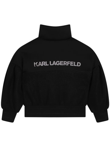 Karl Lagerfeld Kids Sweatvest zwart