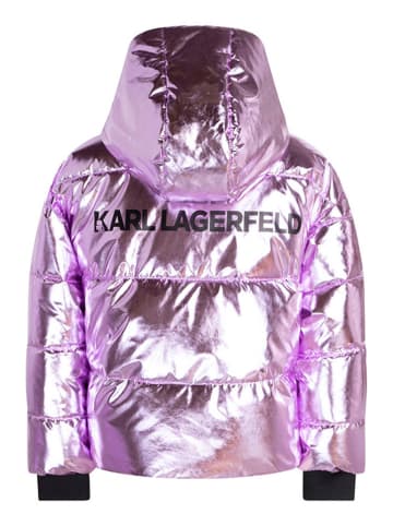 Karl Lagerfeld Kids Winterjas paars