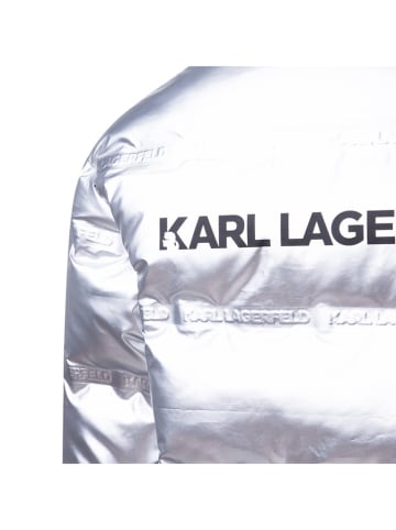 Karl Lagerfeld Kids Kurtka zimowa w kolorze srebrnym