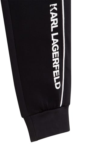 Karl Lagerfeld Kids Spodnie dresowe w kolorze czarnym