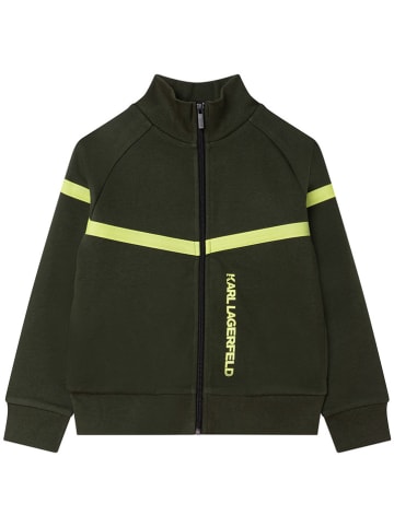 Karl Lagerfeld Kids Fleecejacke in Khaki