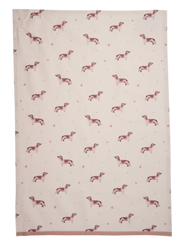 Clayre & Eef Theedoeken crème - (B)50 x (H)70 cm