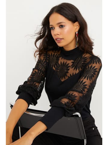 Cool and sexy Blouse zwart