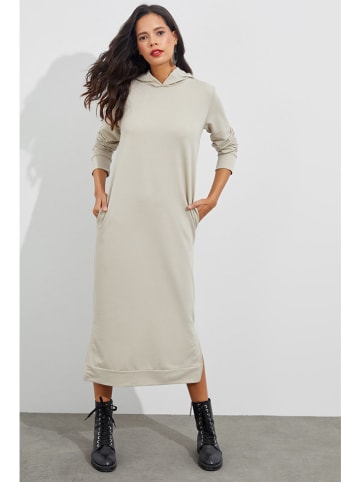 Cool and sexy Sweatkleid in Hellgrau