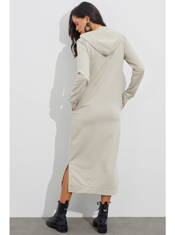 Cool and sexy Sweatkleid in Hellgrau