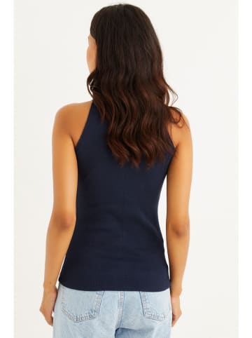 Cool and sexy Top w kolorze granatowym