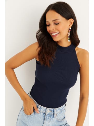 Cool and sexy Top w kolorze granatowym