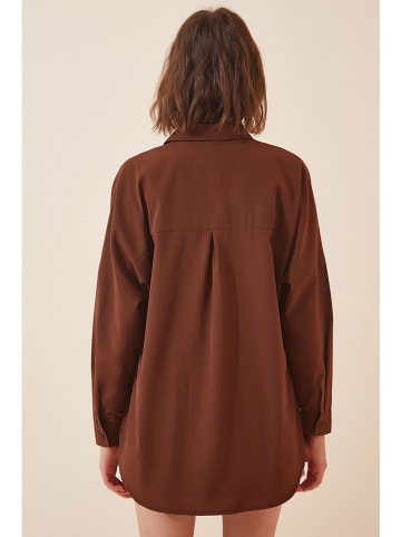 Happiness Istanbul Bluse in Braun