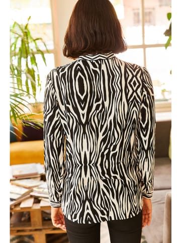 Olalook Bluse in Schwarz/ Weiß