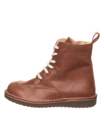kmins Leder-Boots in Hellbraun