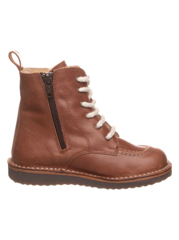 kmins Leder-Boots in Hellbraun