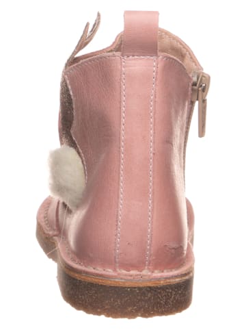kmins Leder-Boots in Rosa