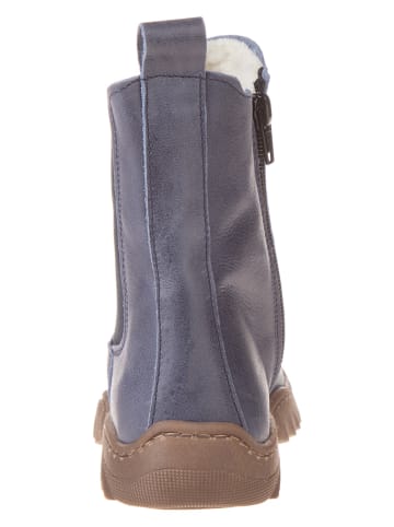 kmins Leren boots donkerblauw