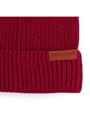 Hofbrucker Czapka beanie w kolorze czerwonym