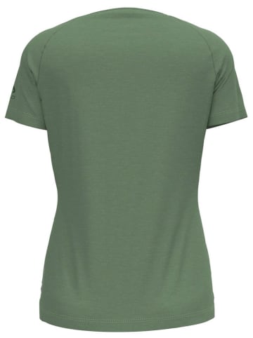 Odlo Koszulka funkcyjna "Ascent" w kolorze zielonym