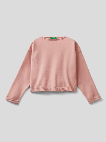 Benetton Sweter w kolorze jasnoróżowym