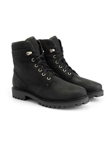 TRAVELIN' Leren boots "Kolding" zwart