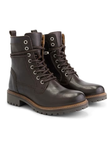 TRAVELIN' Leder-Boots "Kvosted" in Braun