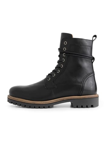 TRAVELIN' Leren boots "Kvosted" zwart