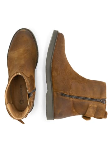 Travelin` Leder-Boots "Launay" in Hellbraun