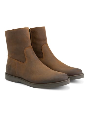 TRAVELIN' Leren boots "Pordic" lichtbruin