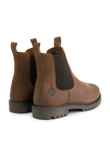 Travelin` Leren chelseaboots "Rodhus" bruin