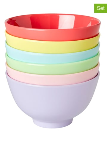 Rice 6-delige set: kommen "Yippie Yippie Yeah" meerkleurig - 300 ml