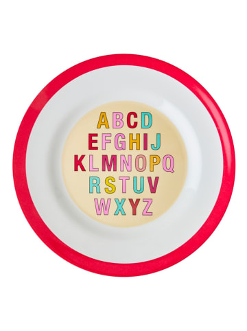Rice Dinerbord "Alphabet" rood - Ø 25 cm