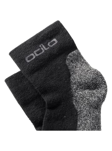 Odlo Funktionssocken "Active Warm Hike" in Schwarz/ Grau