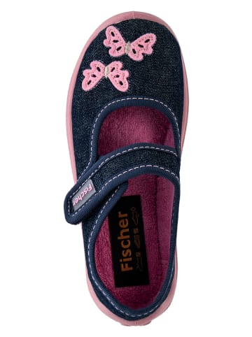 Fischer Markenschuh Pantoffels donkerblauw