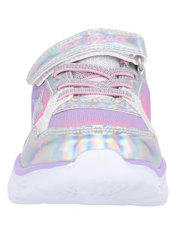 Zigzag Sneakers in Silber/ Lila