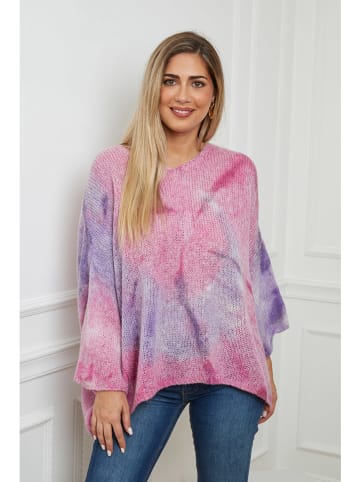 Plus Size Company Sweter "Archimede" jasnoróżowo-fioletowym