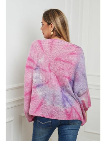 Plus Size Company Sweter "Archimede" jasnoróżowo-fioletowym