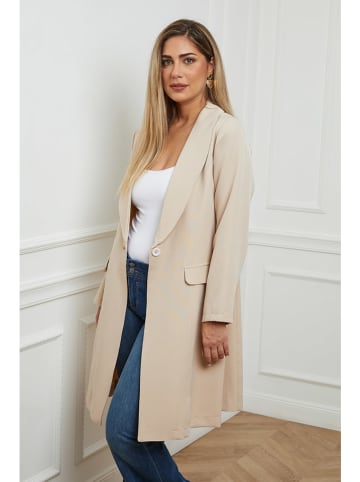 Plus Size Company Tussenmantel "Ardoise" beige