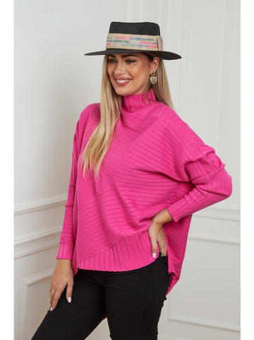 Plus Size Company Pullover "Bastos" in Pink
