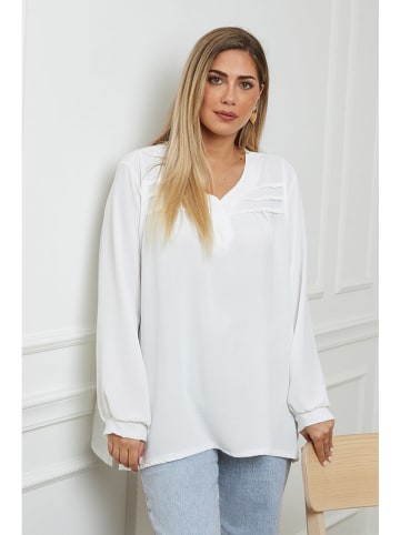 Plus Size Company Bluse "Bedina" in Weiß