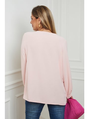 Plus Size Company Bluzka "Bedina" w kolorze jasnoróżowym