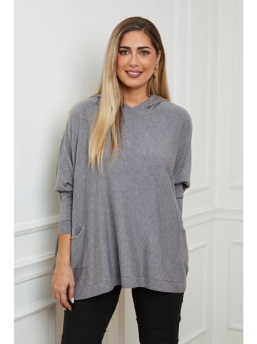 Plus Size Company Bluza "Caliss" w kolorze szarym