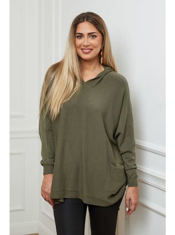 Plus Size Company Bluza "Caliss" w kolorze khaki