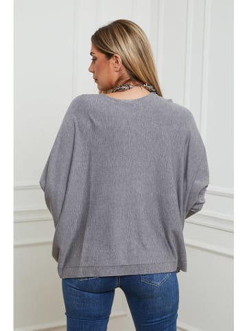 Plus Size Company Pullover "Cora" in Grau