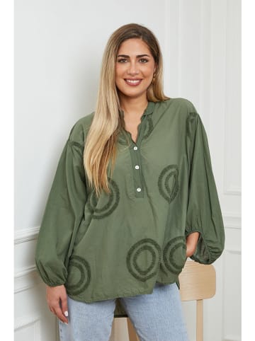 Plus Size Company Bluzka "Erjie" w kolorze khaki
